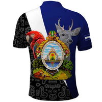Honduras Coat of Arms Polo Shirt Traditional Patterns & National Symbol