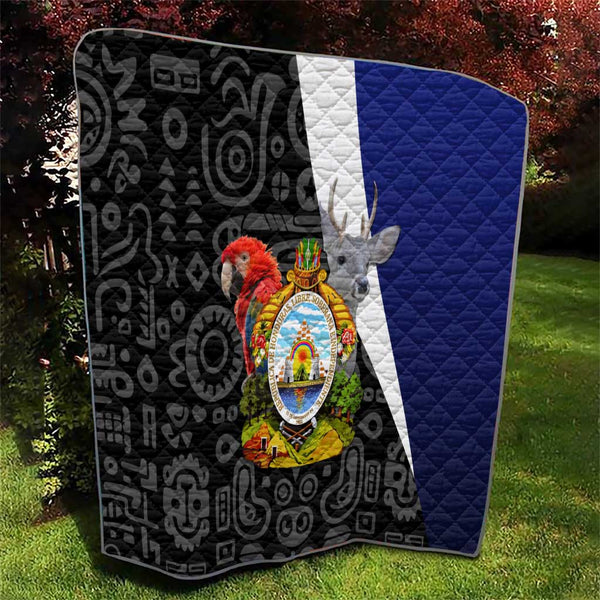 Honduras Coat of Arms Quilt Traditional Patterns & National Symbol ...