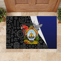 Honduras Coat of Arms Rubber Doormat Traditional Patterns & National Symbol