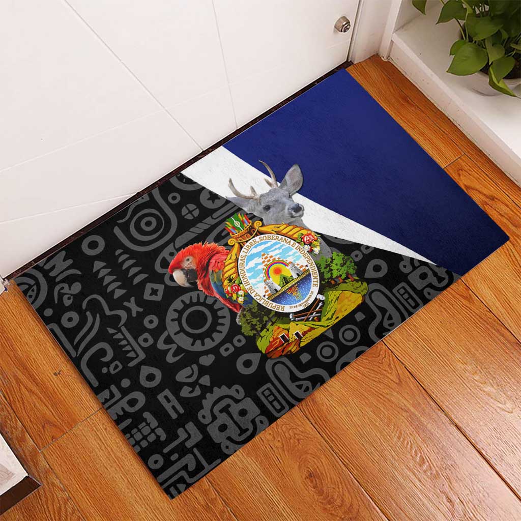 Honduras Coat of Arms Rubber Doormat Traditional Patterns & National Symbol