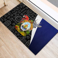 Honduras Coat of Arms Rubber Doormat Traditional Patterns & National Symbol
