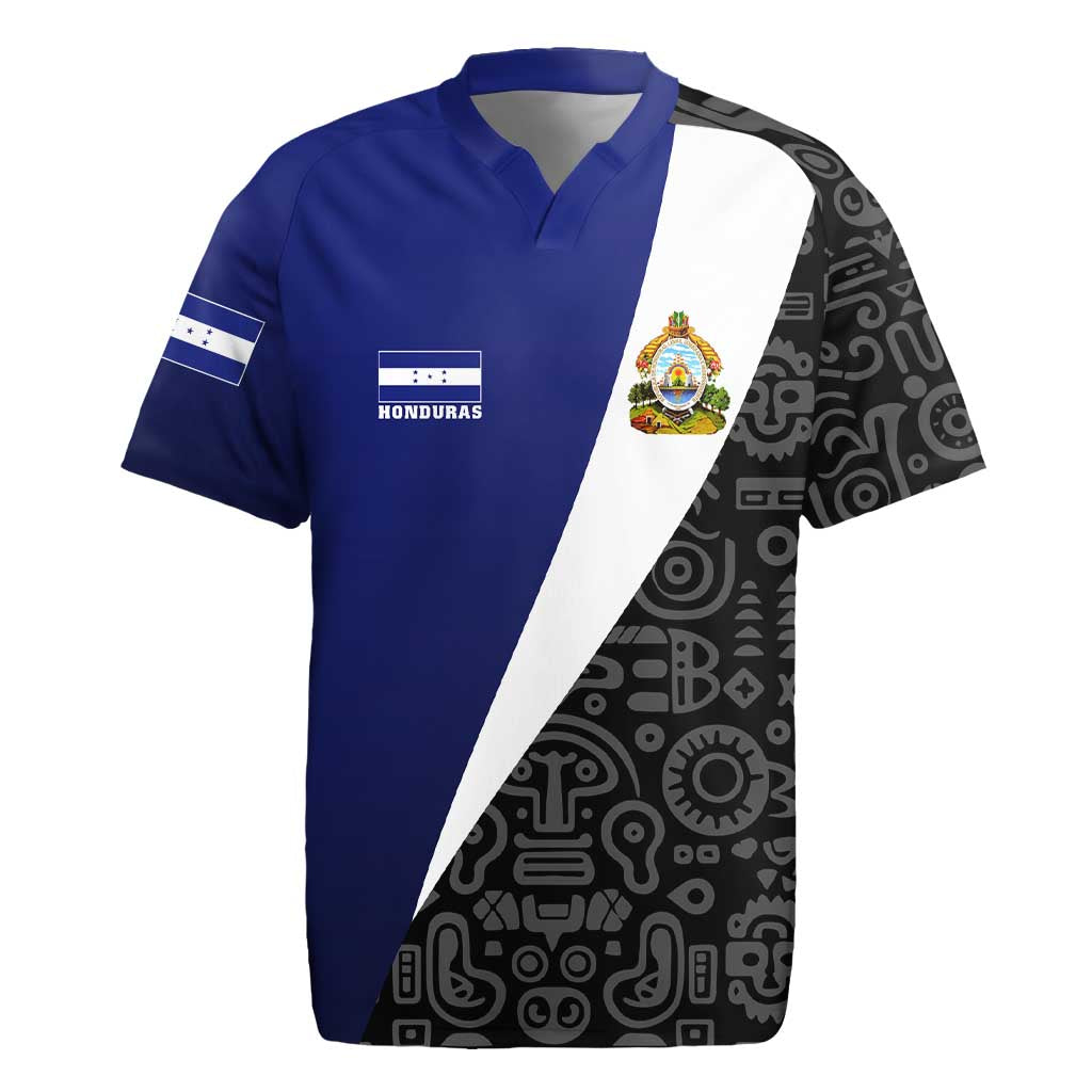 Honduras Coat of Arms Rugby Jersey Traditional Patterns & National Symbol