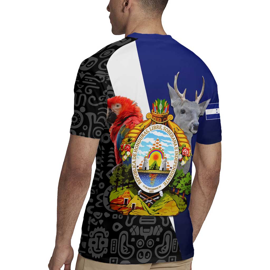 Honduras Coat of Arms Rugby Jersey Traditional Patterns & National Symbol