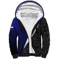 Honduras Coat of Arms Sherpa Hoodie Traditional Patterns & National Symbol
