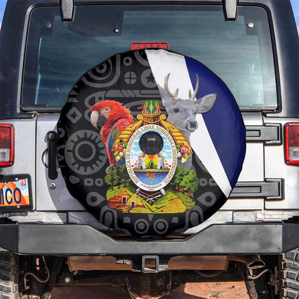 Honduras Coat of Arms Spare Tire Cover Traditional Patterns & National Symbol