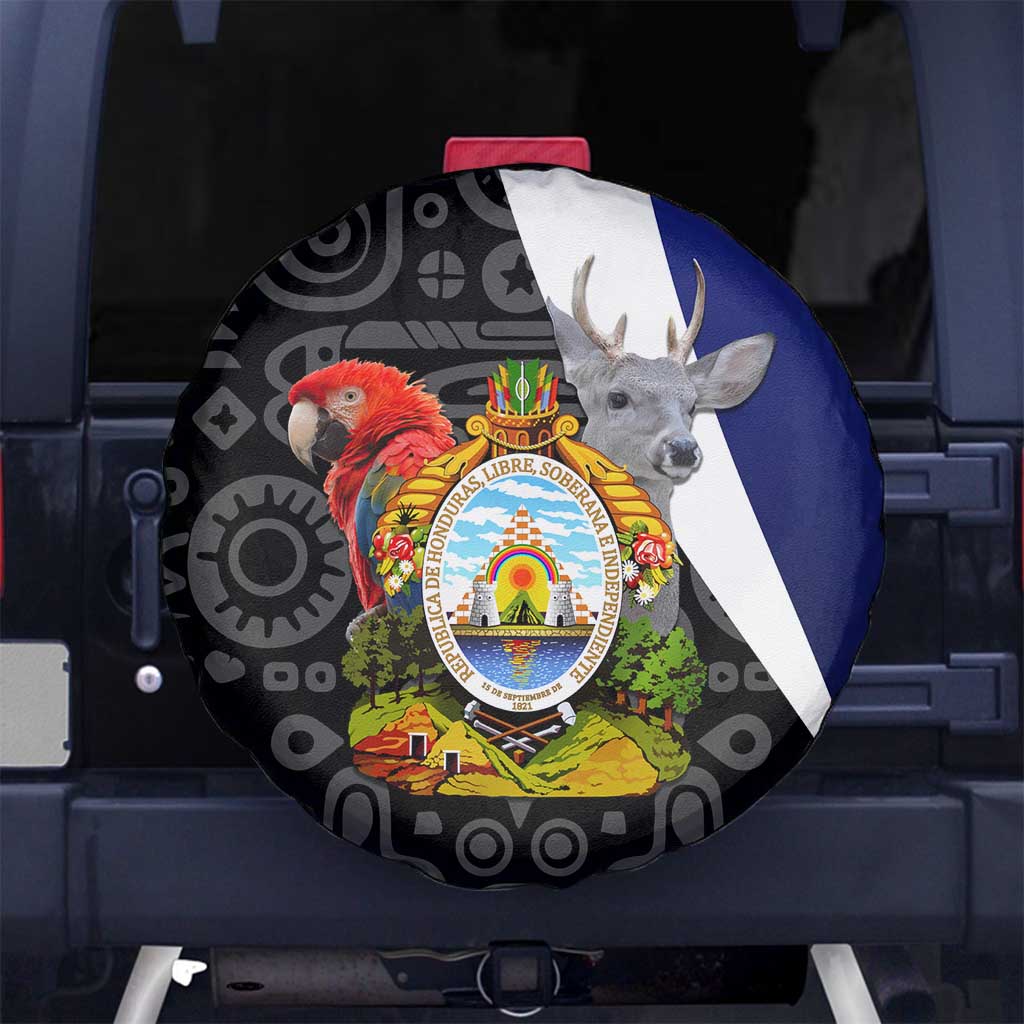 Honduras Coat of Arms Spare Tire Cover Traditional Patterns & National Symbol