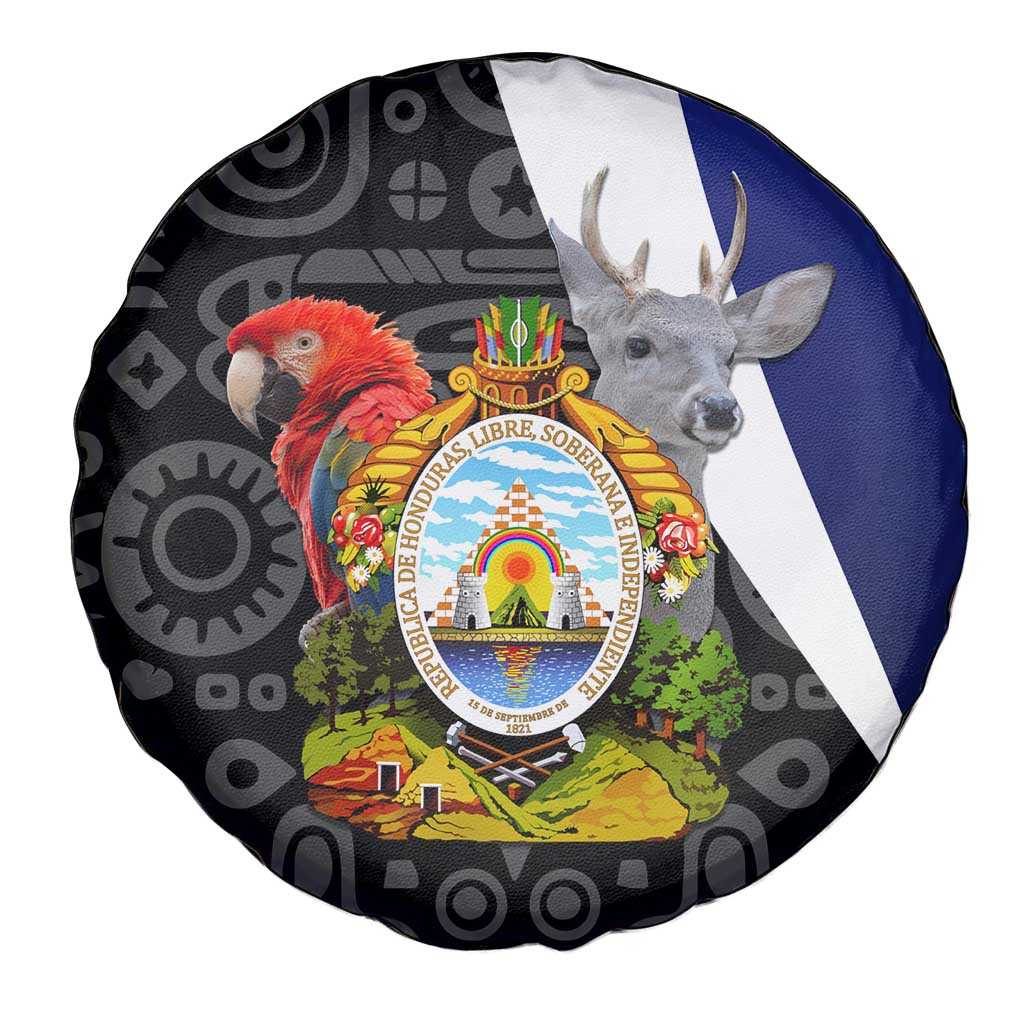 Honduras Coat of Arms Spare Tire Cover Traditional Patterns & National Symbol