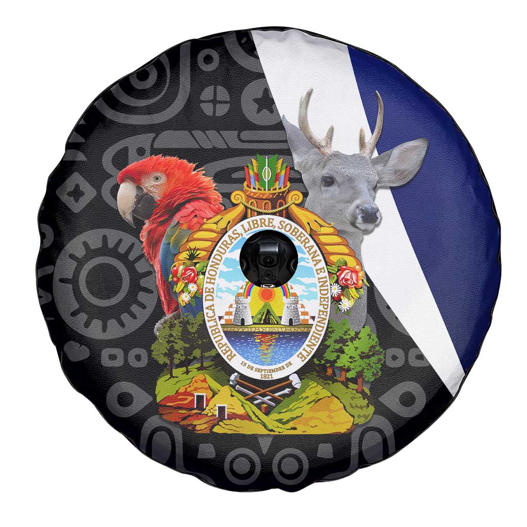 Honduras Coat of Arms Spare Tire Cover Traditional Patterns & National Symbol