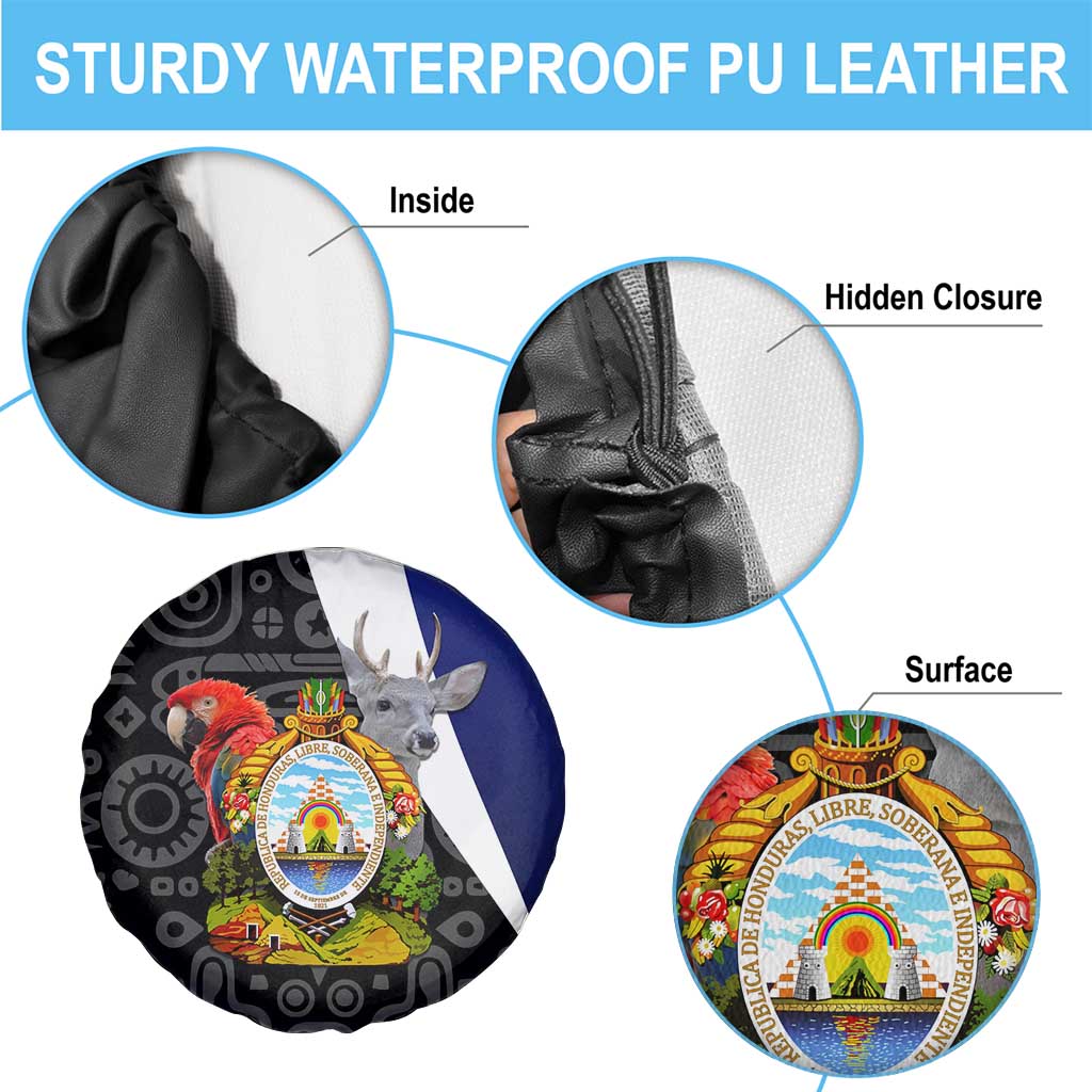 Honduras Coat of Arms Spare Tire Cover Traditional Patterns & National Symbol