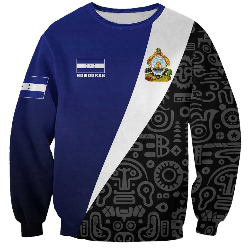 Honduras Coat of Arms Sweatshirt Traditional Patterns & National Symbol