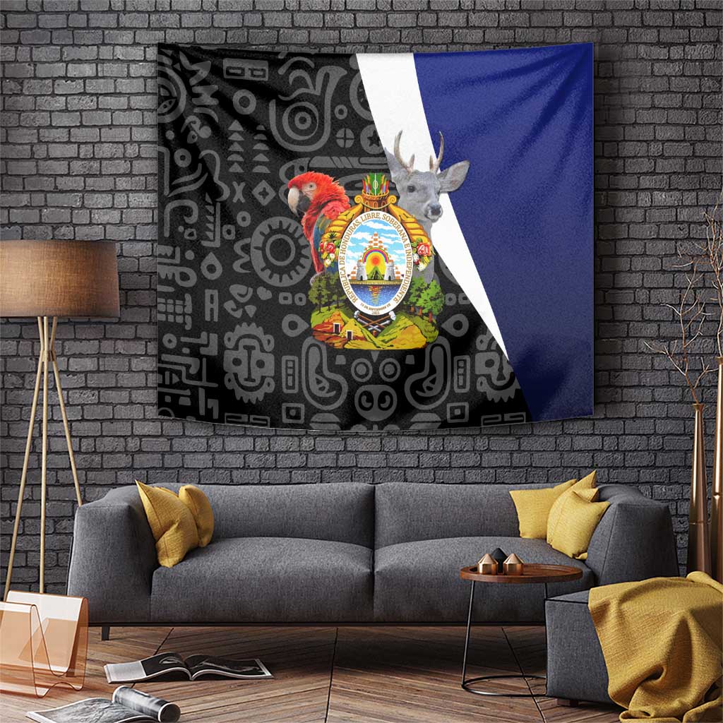 Honduras Coat of Arms Tapestry Traditional Patterns & National Symbol