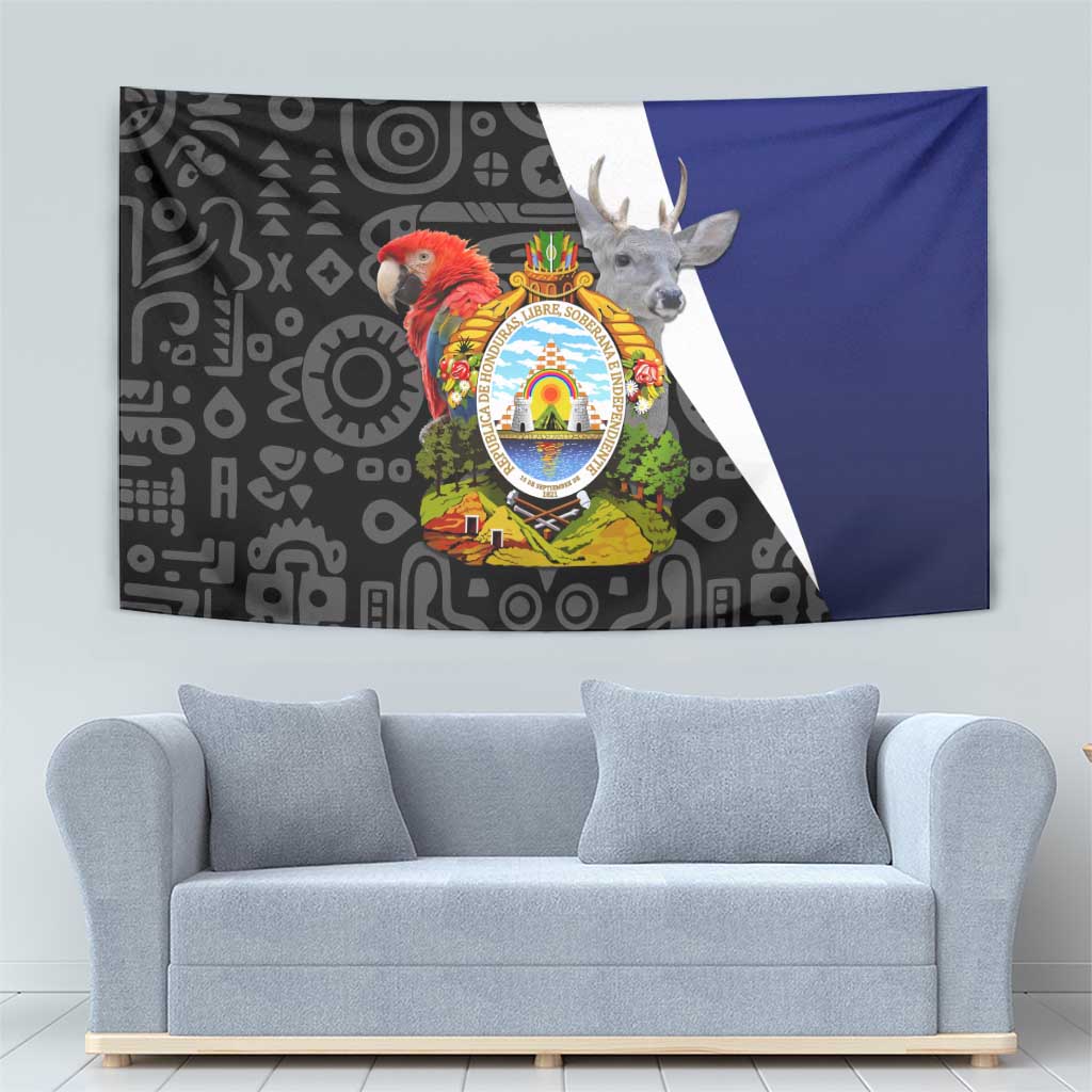 Honduras Coat of Arms Tapestry Traditional Patterns & National Symbol