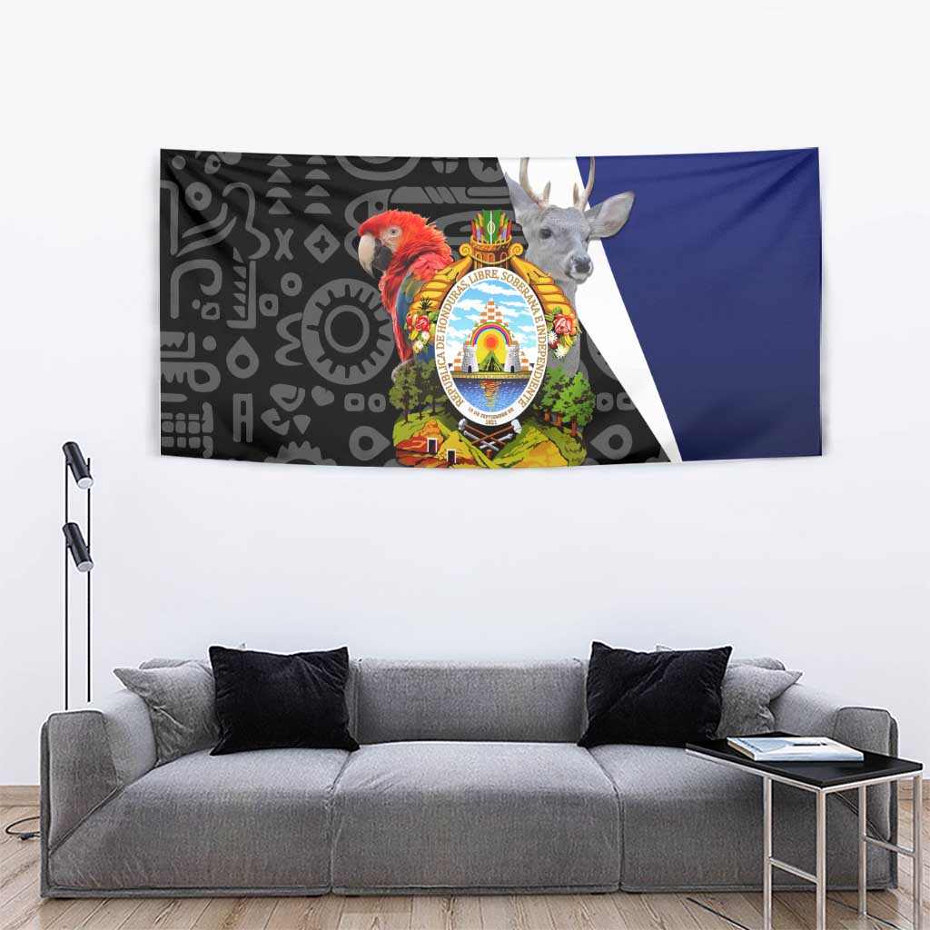 Honduras Coat of Arms Tapestry Traditional Patterns & National Symbol