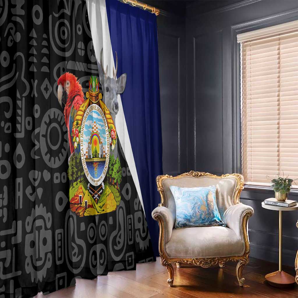 Honduras Coat of Arms Window Curtain Traditional Patterns & National Symbol