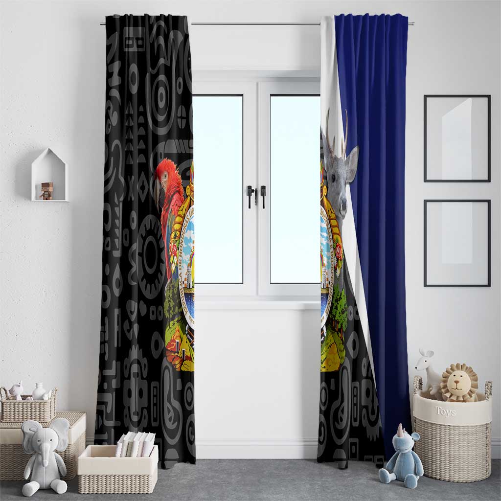 Honduras Coat of Arms Window Curtain Traditional Patterns & National Symbol
