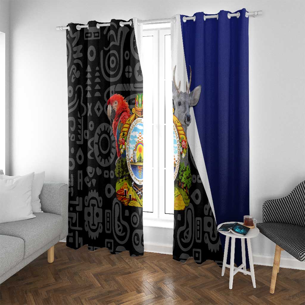 Honduras Coat of Arms Window Curtain Traditional Patterns & National Symbol