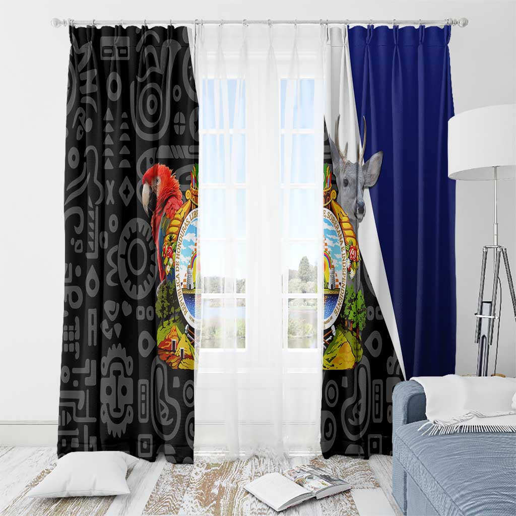 Honduras Coat of Arms Window Curtain Traditional Patterns & National Symbol