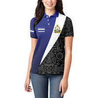Honduras Coat of Arms Women Polo Shirt Traditional Patterns & National Symbol