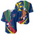 Namibia National Emblem Baseball Jersey Flag Colors & Symbolic Animals Design