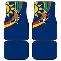 Namibia National Emblem Car Mats Flag Colors & Symbolic Animals Design