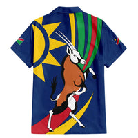 Namibia National Emblem Family Matching Mermaid Dress and Hawaiian Shirt Flag Colors & Symbolic Animals Design