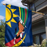 Namibia National Emblem Garden Flag Flag Colors & Symbolic Animals Design