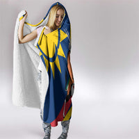 Namibia National Emblem Hooded Blanket Flag Colors & Symbolic Animals Design