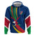 Namibia National Emblem Hoodie Flag Colors & Symbolic Animals Design