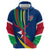 Namibia National Emblem Hoodie Flag Colors & Symbolic Animals Design