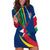 Namibia National Emblem Hoodie Dress Flag Colors & Symbolic Animals Design