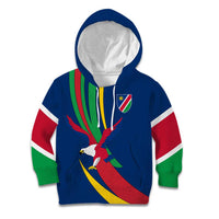 Namibia National Emblem Kid Hoodie Flag Colors & Symbolic Animals Design