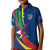 Namibia National Emblem Kid Polo Shirt Flag Colors & Symbolic Animals Design