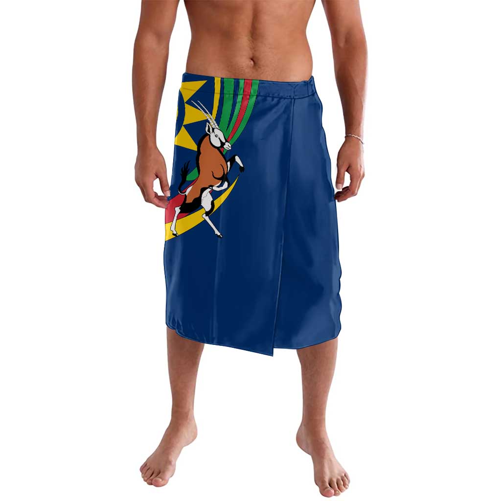 Namibia National Emblem Lavalava Flag Colors & Symbolic Animals Design