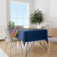 Namibia National Emblem Tablecloth Flag Colors & Symbolic Animals Design