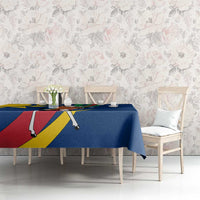 Namibia National Emblem Tablecloth Flag Colors & Symbolic Animals Design