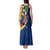 Namibia National Emblem Tank Maxi Dress Flag Colors & Symbolic Animals Design