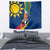 Namibia National Emblem Tapestry Flag Colors & Symbolic Animals Design