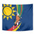 Namibia National Emblem Tapestry Flag Colors & Symbolic Animals Design
