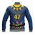 Namibia National Emblem Baseball Jacket Sporty Style with Traditional Patterns