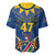 Namibia National Emblem Baseball Jersey Sporty Style with Traditional Patterns