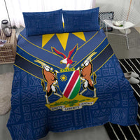Namibia National Emblem Bedding Set Sporty Style with Traditional Patterns