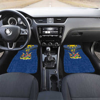 Namibia National Emblem Car Mats Sporty Style with Traditional Patterns