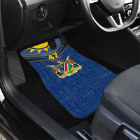Namibia National Emblem Car Mats Sporty Style with Traditional Patterns