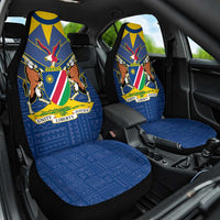 Namibia National Emblem Car Seat Cover Sporty Style with Traditional Patterns