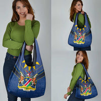 Namibia National Emblem Grocery Bag Sporty Style with Traditional Patterns
