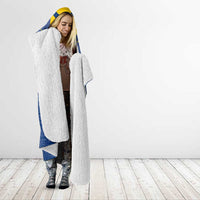 Namibia National Emblem Hooded Blanket Sporty Style with Traditional Patterns