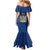 Namibia National Emblem Mermaid Dress Sporty Style with Traditional Patterns