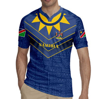 Namibia National Emblem Rugby Jersey Sporty Style with Traditional Patterns