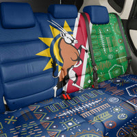 Namibia Flag Back Car Seat Cover Detailed Design with Traditional Patterns