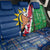 Namibia Flag Back Car Seat Cover Detailed Design with Traditional Patterns